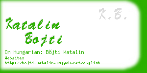 katalin bojti business card